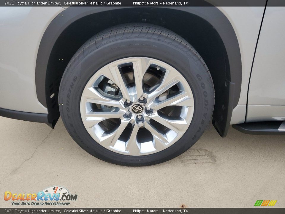 2021 Toyota Highlander Limited Celestial Silver Metallic / Graphite Photo #10