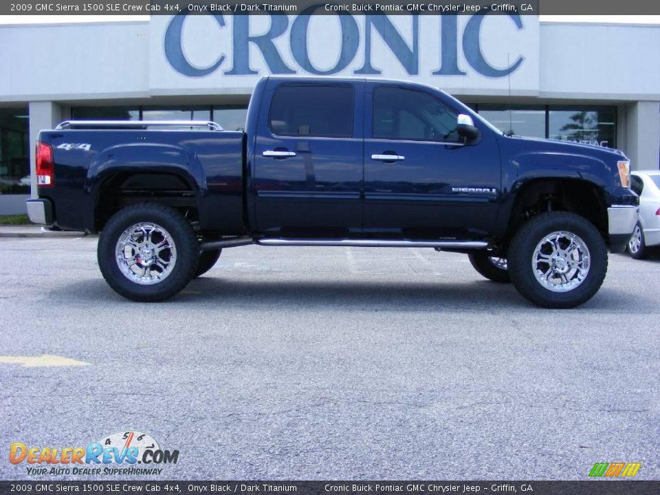 2009 GMC Sierra 1500 SLE Crew Cab 4x4 Onyx Black / Dark Titanium Photo #1