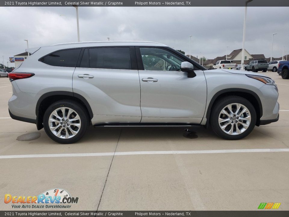 2021 Toyota Highlander Limited Celestial Silver Metallic / Graphite Photo #12
