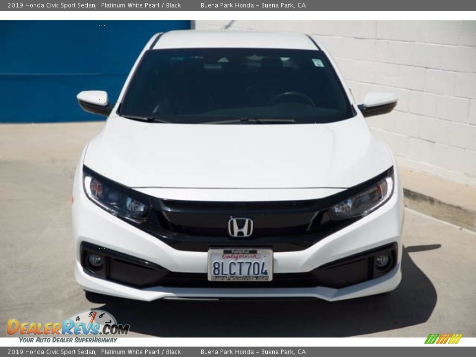 2019 Honda Civic Sport Sedan Platinum White Pearl / Black Photo #7