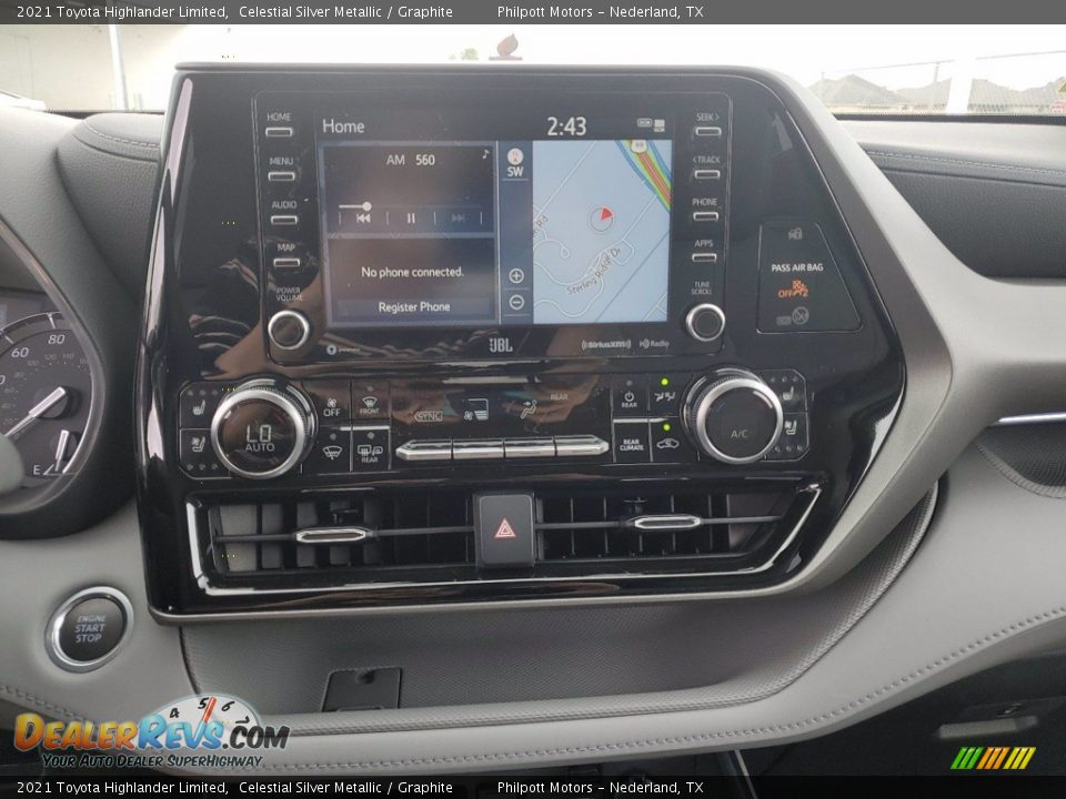 2021 Toyota Highlander Limited Celestial Silver Metallic / Graphite Photo #18