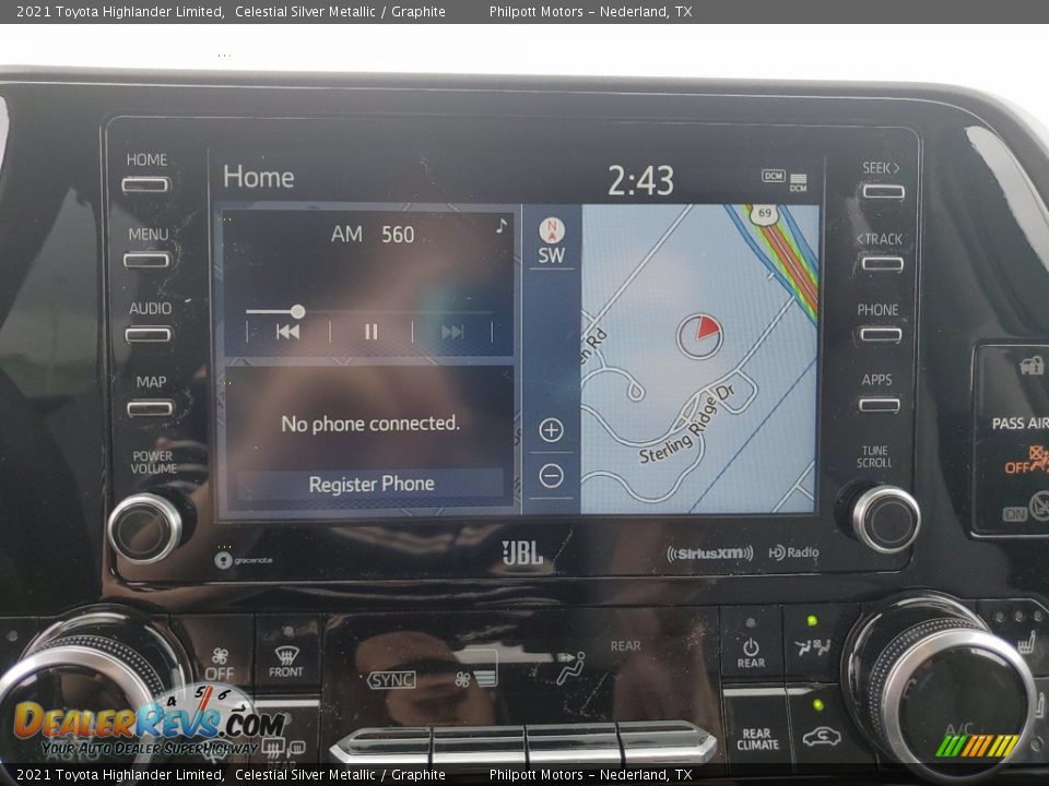 2021 Toyota Highlander Limited Celestial Silver Metallic / Graphite Photo #19