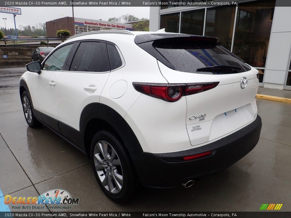 2020 Mazda CX-30 Premium AWD Snowflake White Pearl Mica / White Photo #2