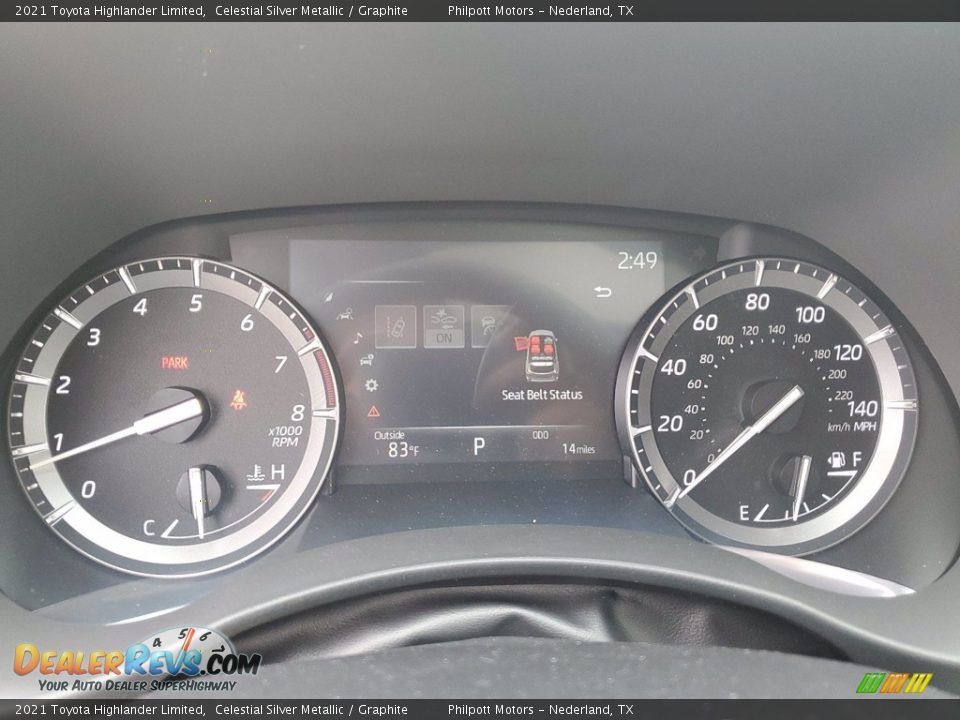 2021 Toyota Highlander Limited Celestial Silver Metallic / Graphite Photo #24