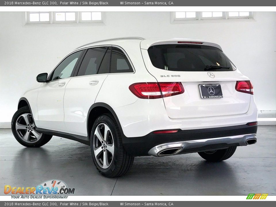 2018 Mercedes-Benz GLC 300 Polar White / Silk Beige/Black Photo #10