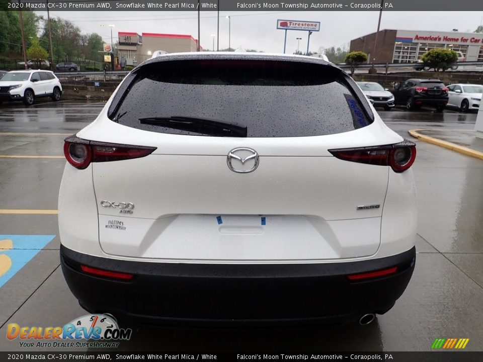 2020 Mazda CX-30 Premium AWD Snowflake White Pearl Mica / White Photo #3