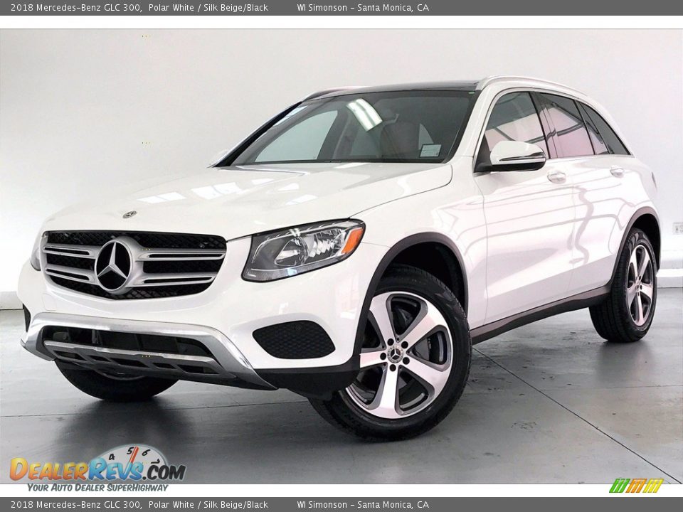 2018 Mercedes-Benz GLC 300 Polar White / Silk Beige/Black Photo #12