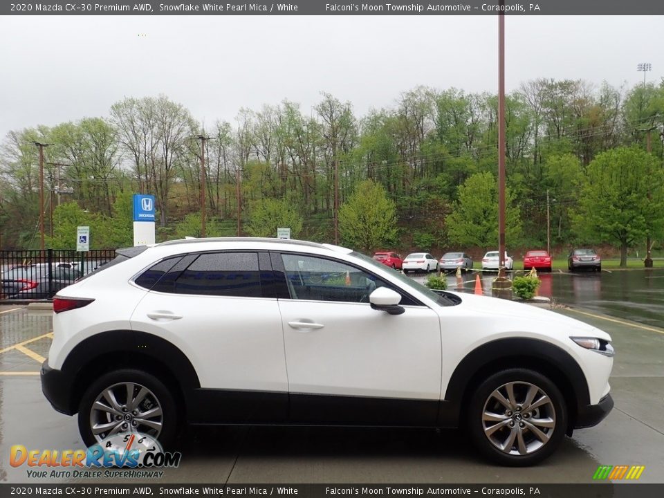 2020 Mazda CX-30 Premium AWD Snowflake White Pearl Mica / White Photo #6