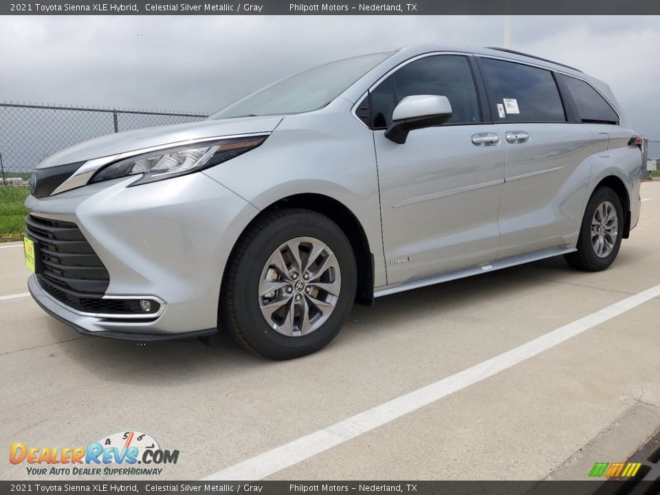 2021 Toyota Sienna XLE Hybrid Celestial Silver Metallic / Gray Photo #2