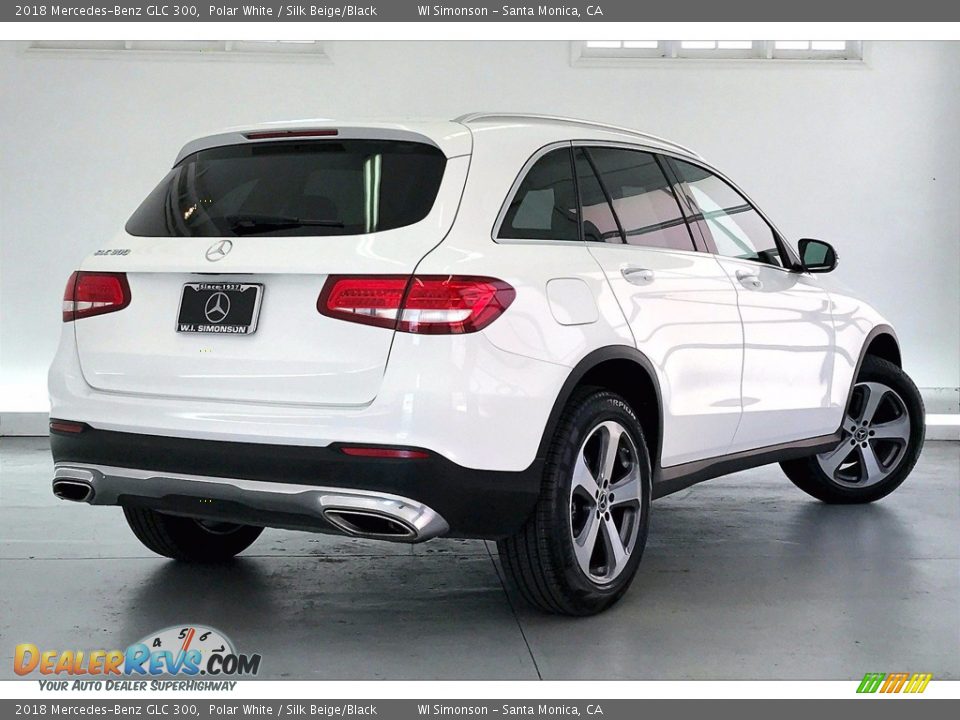 2018 Mercedes-Benz GLC 300 Polar White / Silk Beige/Black Photo #13