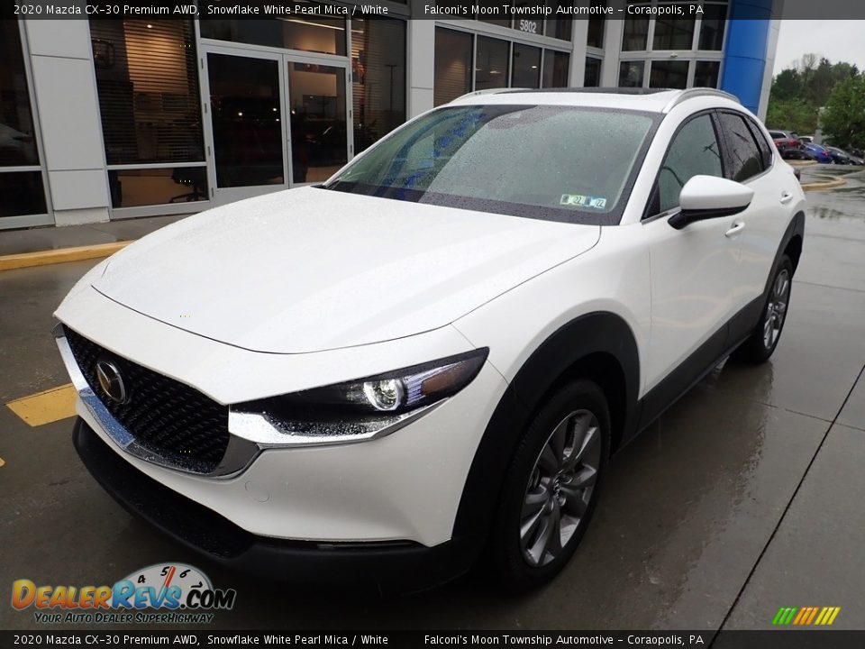 2020 Mazda CX-30 Premium AWD Snowflake White Pearl Mica / White Photo #9