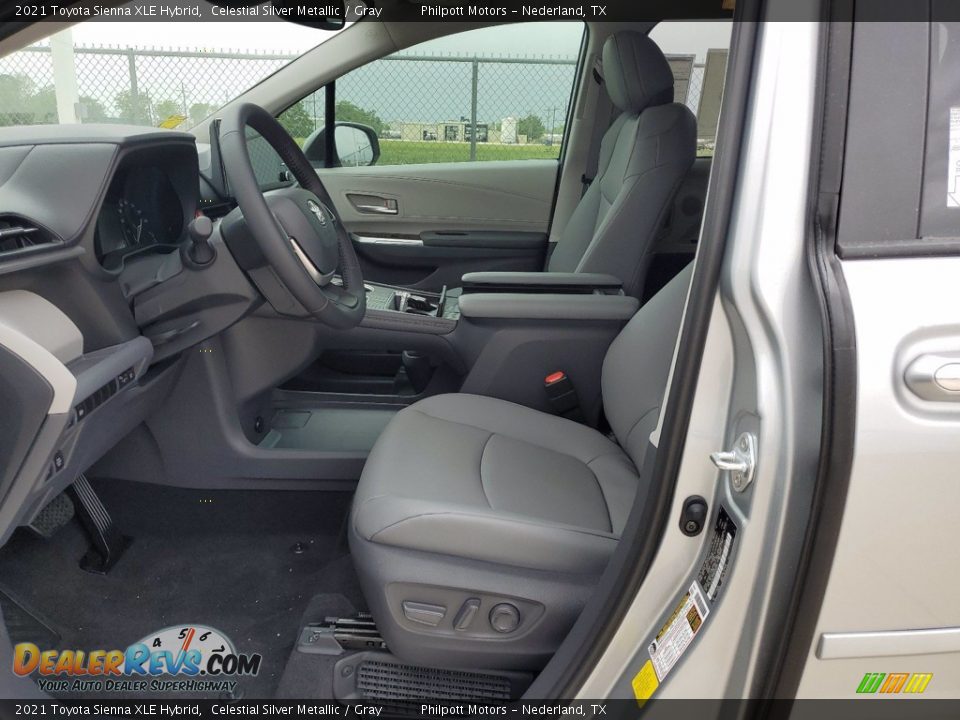2021 Toyota Sienna XLE Hybrid Celestial Silver Metallic / Gray Photo #4
