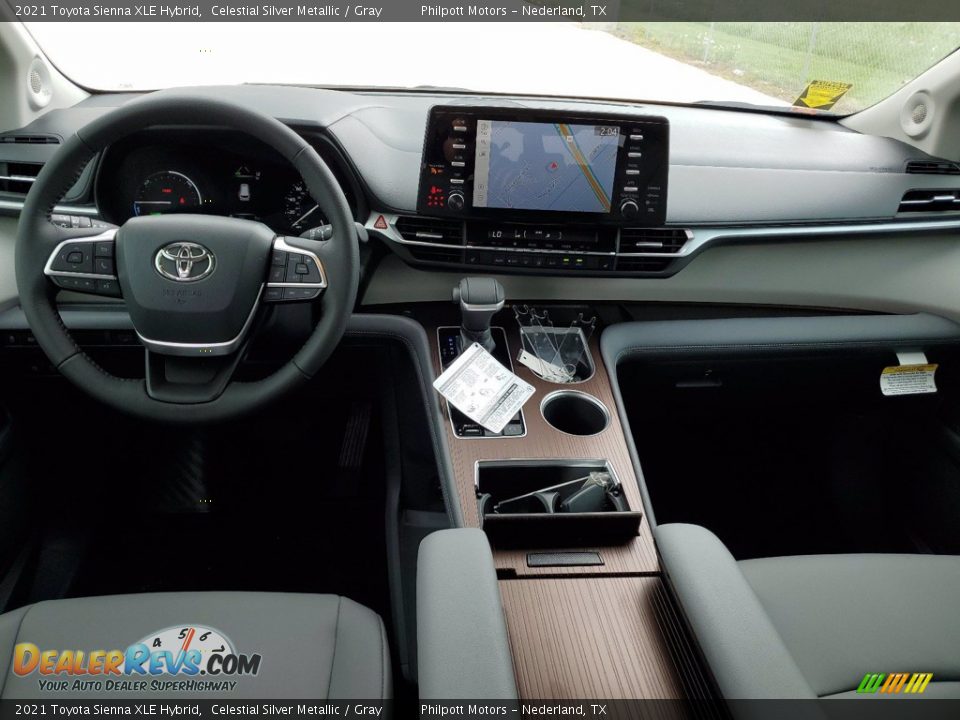 2021 Toyota Sienna XLE Hybrid Celestial Silver Metallic / Gray Photo #5