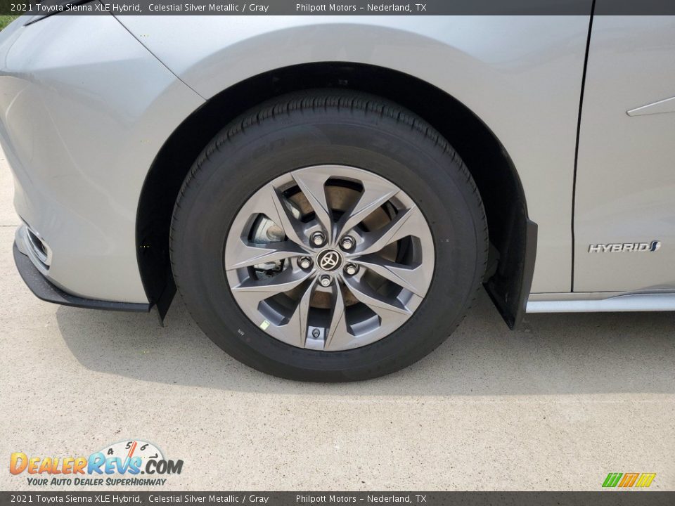 2021 Toyota Sienna XLE Hybrid Celestial Silver Metallic / Gray Photo #10