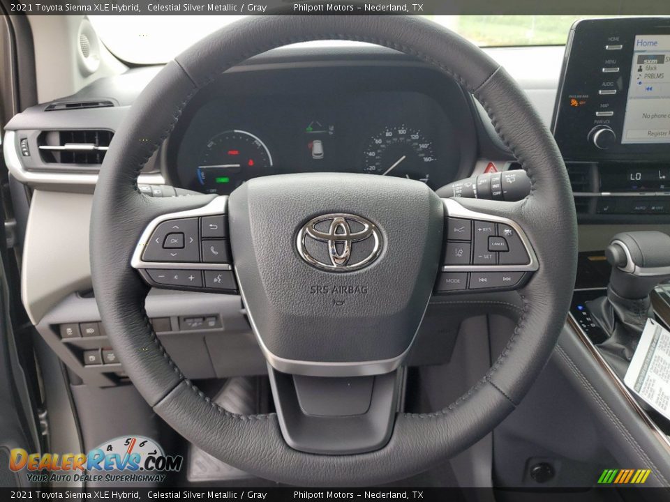 2021 Toyota Sienna XLE Hybrid Celestial Silver Metallic / Gray Photo #15