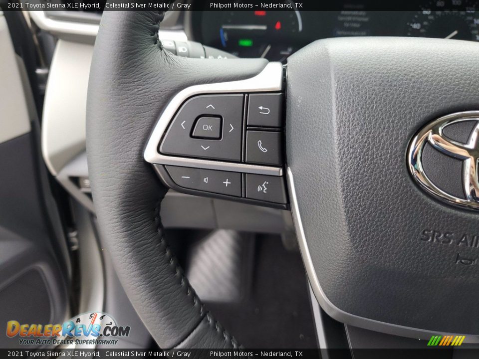 2021 Toyota Sienna XLE Hybrid Celestial Silver Metallic / Gray Photo #16