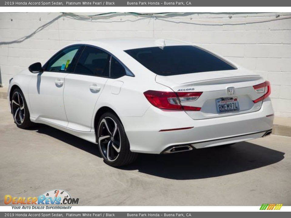 2019 Honda Accord Sport Sedan Platinum White Pearl / Black Photo #2