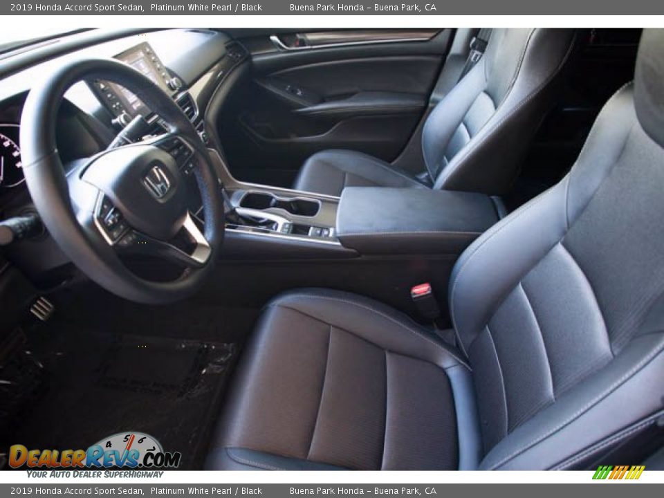 2019 Honda Accord Sport Sedan Platinum White Pearl / Black Photo #3