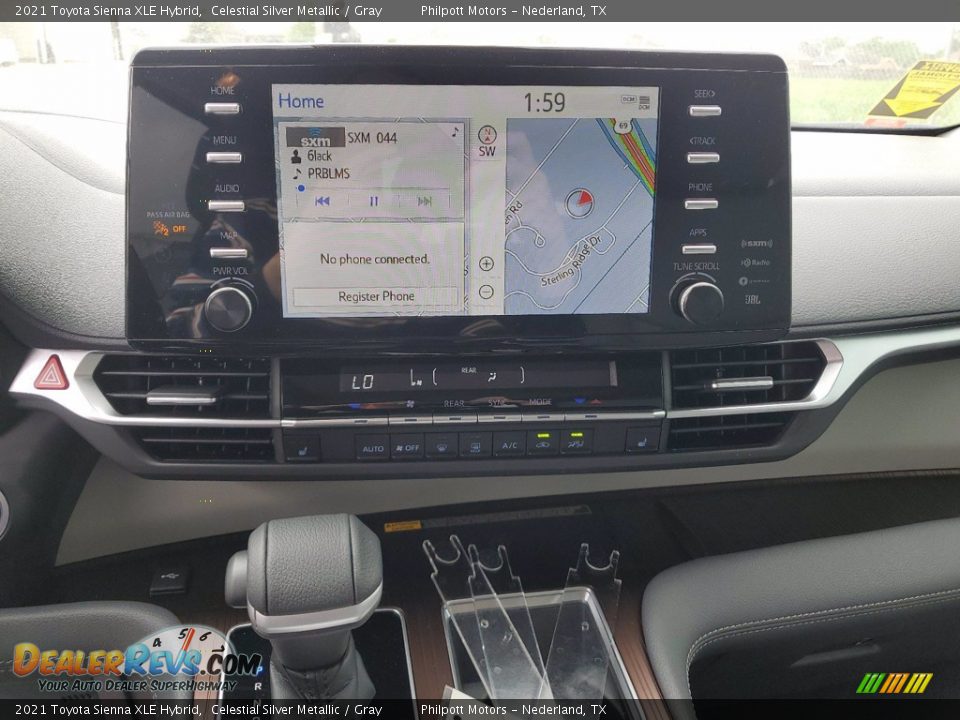 2021 Toyota Sienna XLE Hybrid Celestial Silver Metallic / Gray Photo #18