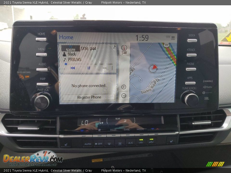 2021 Toyota Sienna XLE Hybrid Celestial Silver Metallic / Gray Photo #19