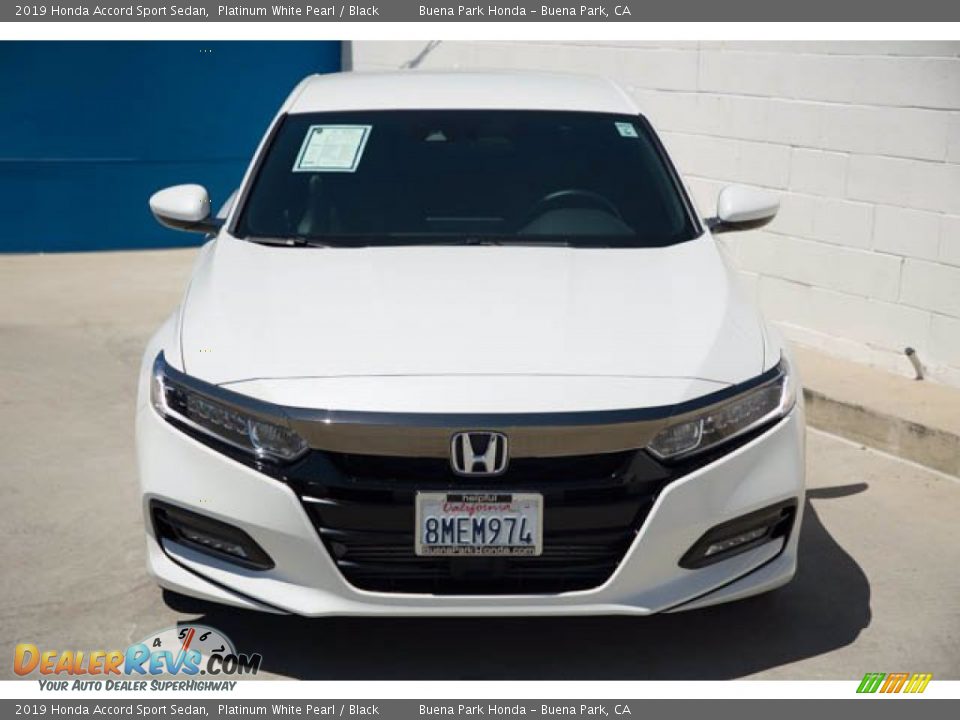 2019 Honda Accord Sport Sedan Platinum White Pearl / Black Photo #7