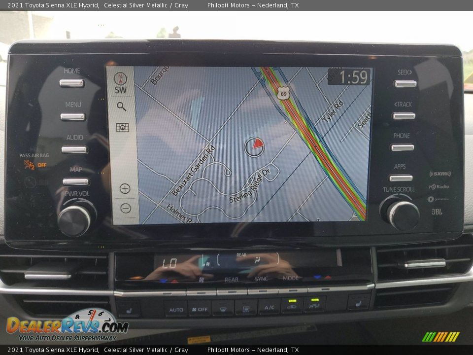 2021 Toyota Sienna XLE Hybrid Celestial Silver Metallic / Gray Photo #21