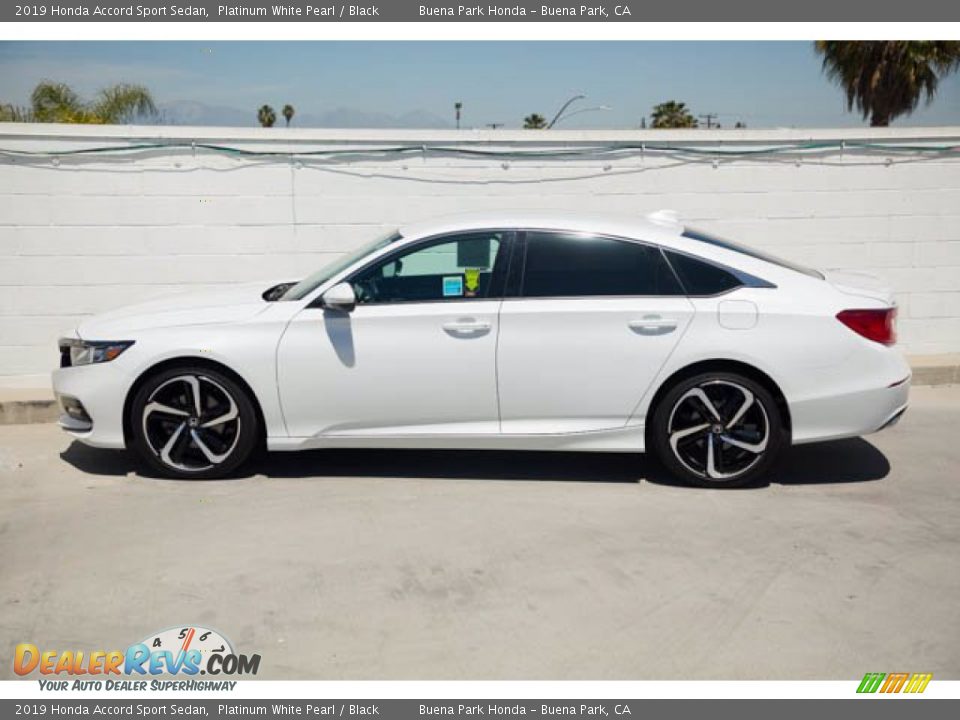 2019 Honda Accord Sport Sedan Platinum White Pearl / Black Photo #8