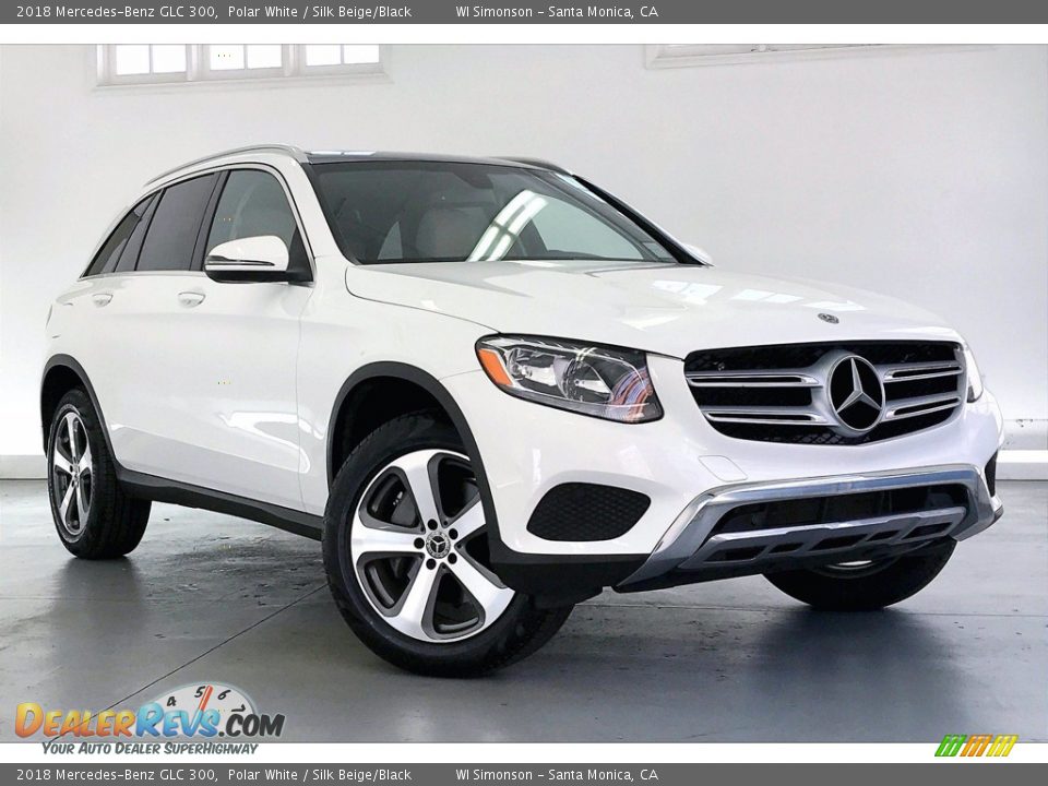 2018 Mercedes-Benz GLC 300 Polar White / Silk Beige/Black Photo #34