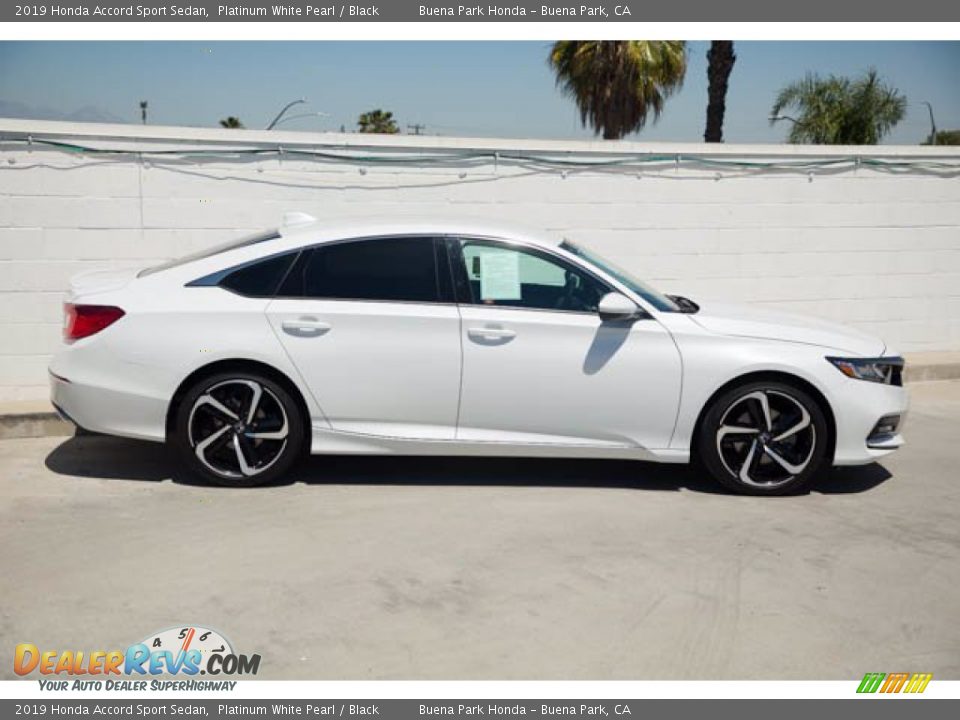 2019 Honda Accord Sport Sedan Platinum White Pearl / Black Photo #12