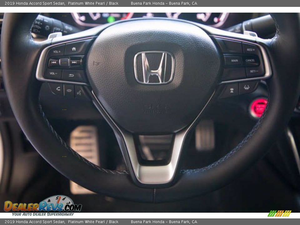 2019 Honda Accord Sport Sedan Platinum White Pearl / Black Photo #13