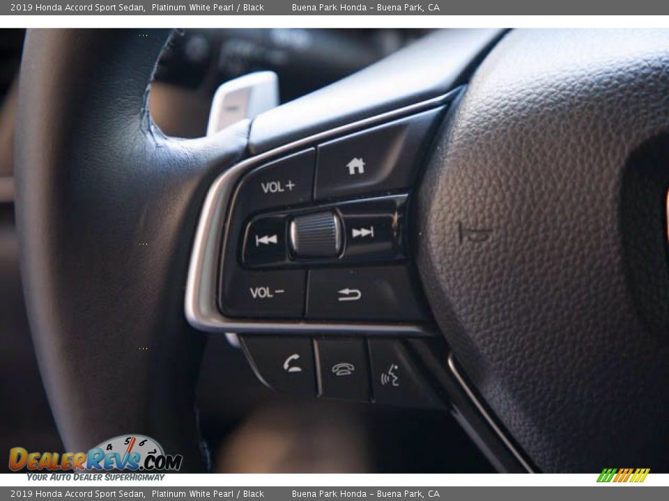 2019 Honda Accord Sport Sedan Platinum White Pearl / Black Photo #14