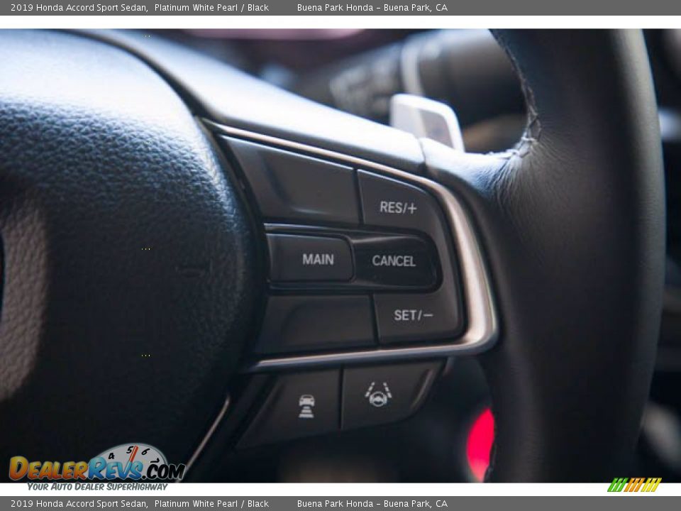 2019 Honda Accord Sport Sedan Platinum White Pearl / Black Photo #15