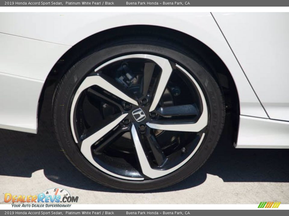 2019 Honda Accord Sport Sedan Platinum White Pearl / Black Photo #34