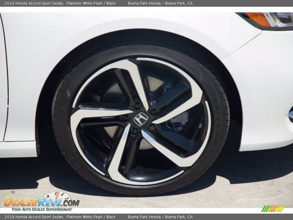2019 Honda Accord Sport Sedan Platinum White Pearl / Black Photo #35
