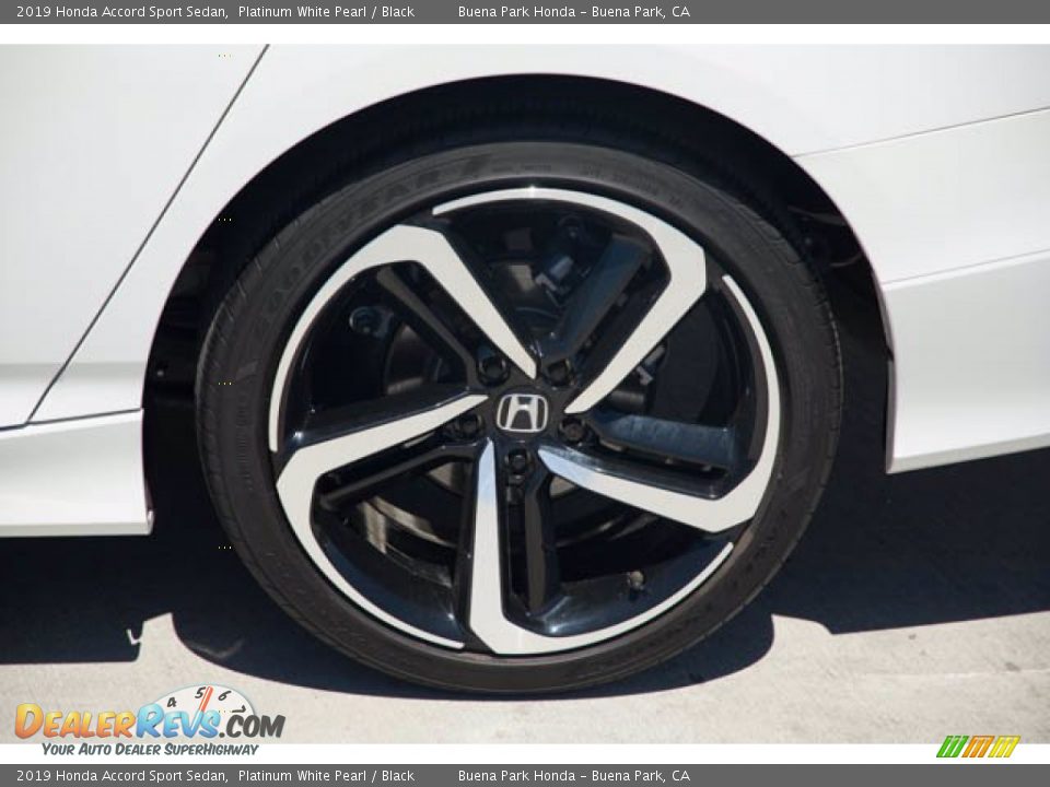 2019 Honda Accord Sport Sedan Platinum White Pearl / Black Photo #36