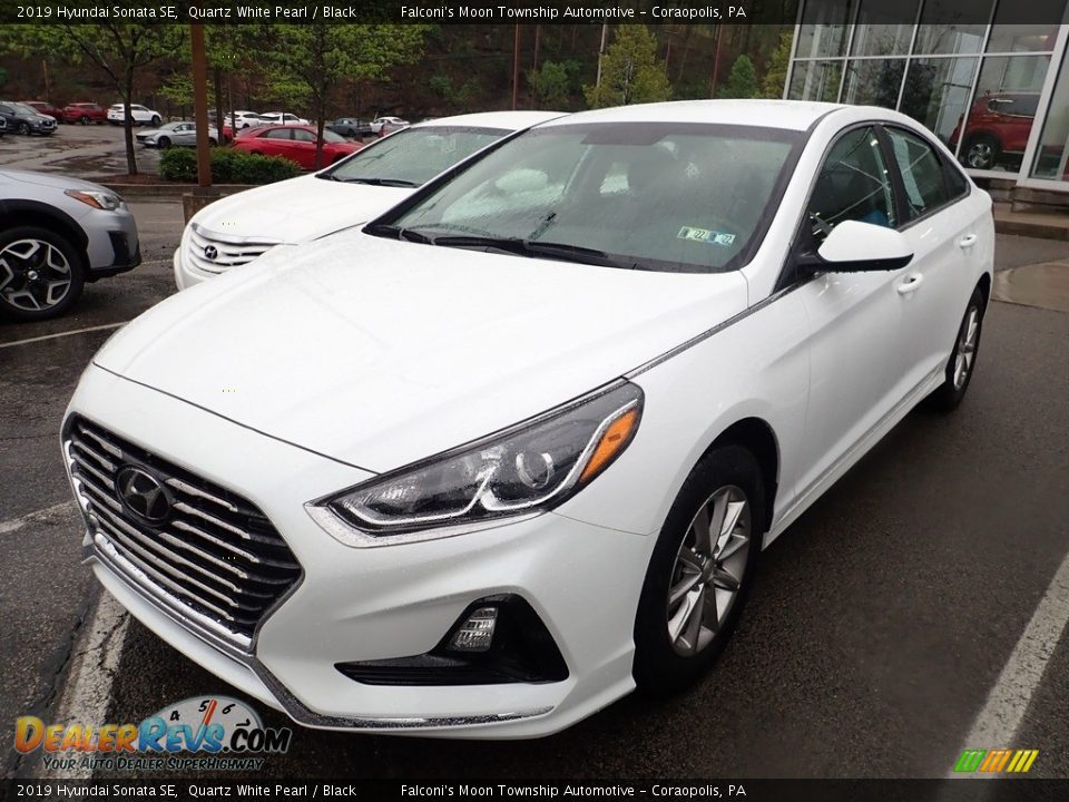 2019 Hyundai Sonata SE Quartz White Pearl / Black Photo #1