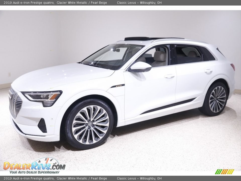 Glacier White Metallic 2019 Audi e-tron Prestige quattro Photo #3