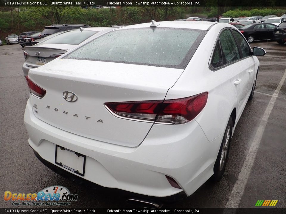 2019 Hyundai Sonata SE Quartz White Pearl / Black Photo #4