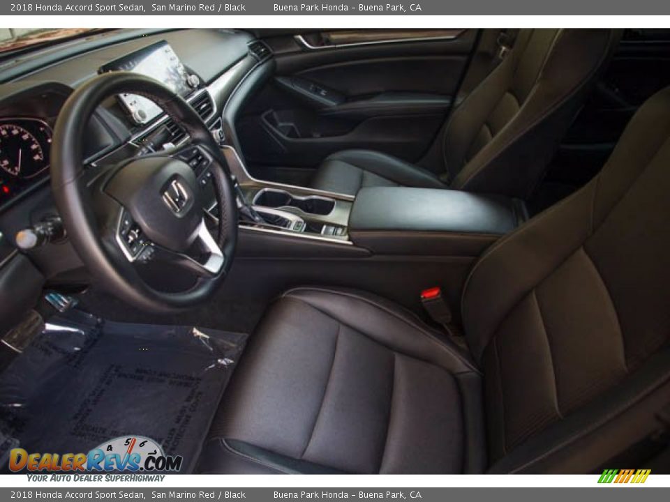 2018 Honda Accord Sport Sedan San Marino Red / Black Photo #3