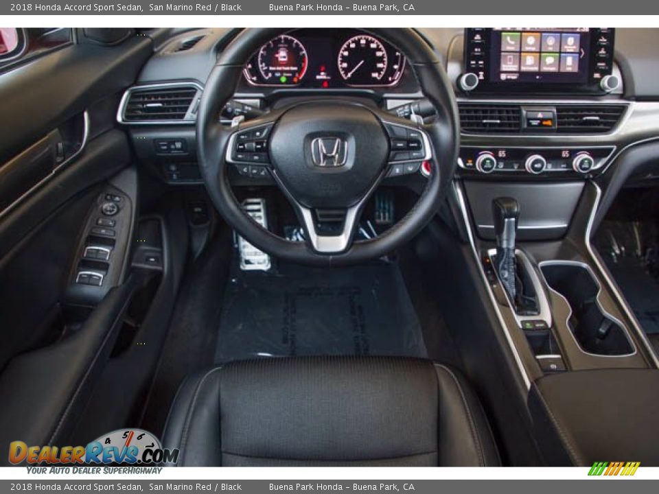 2018 Honda Accord Sport Sedan San Marino Red / Black Photo #5