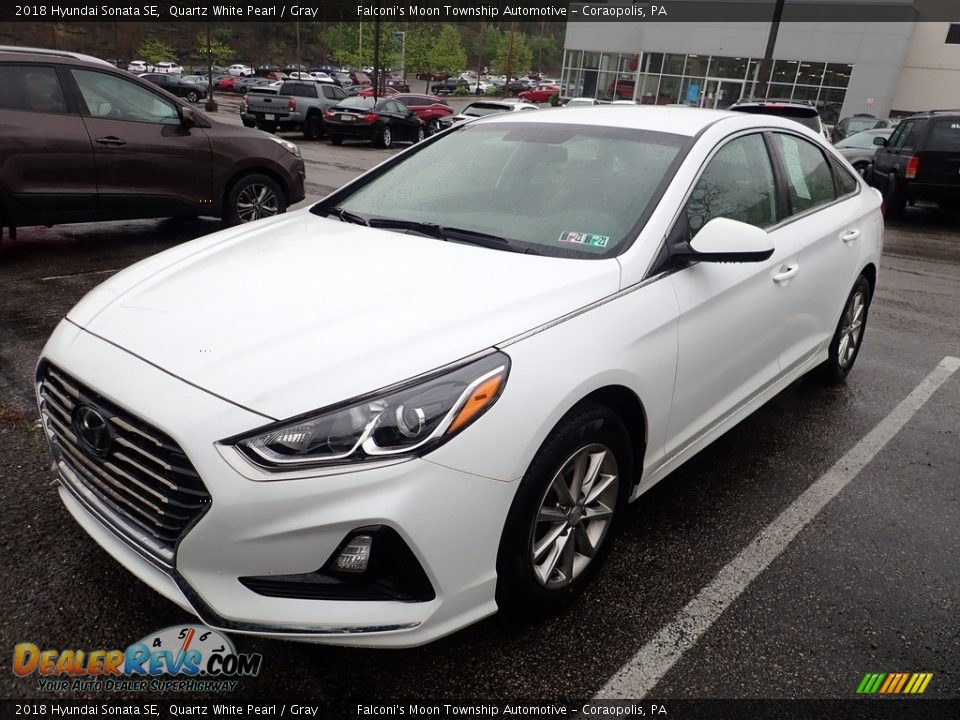 2018 Hyundai Sonata SE Quartz White Pearl / Gray Photo #1