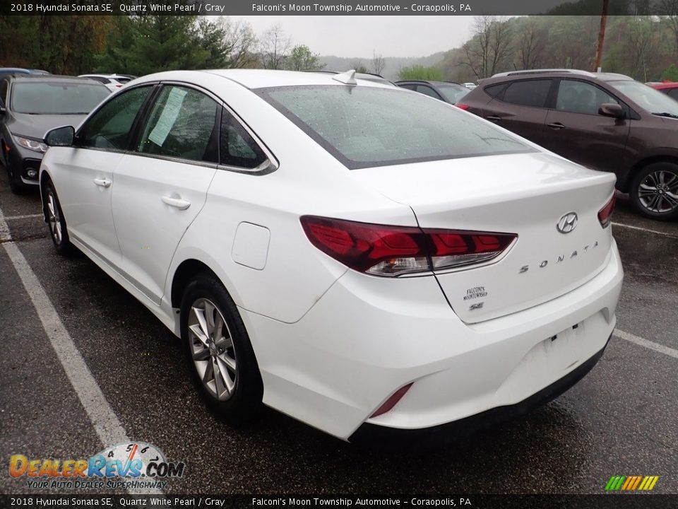 2018 Hyundai Sonata SE Quartz White Pearl / Gray Photo #2