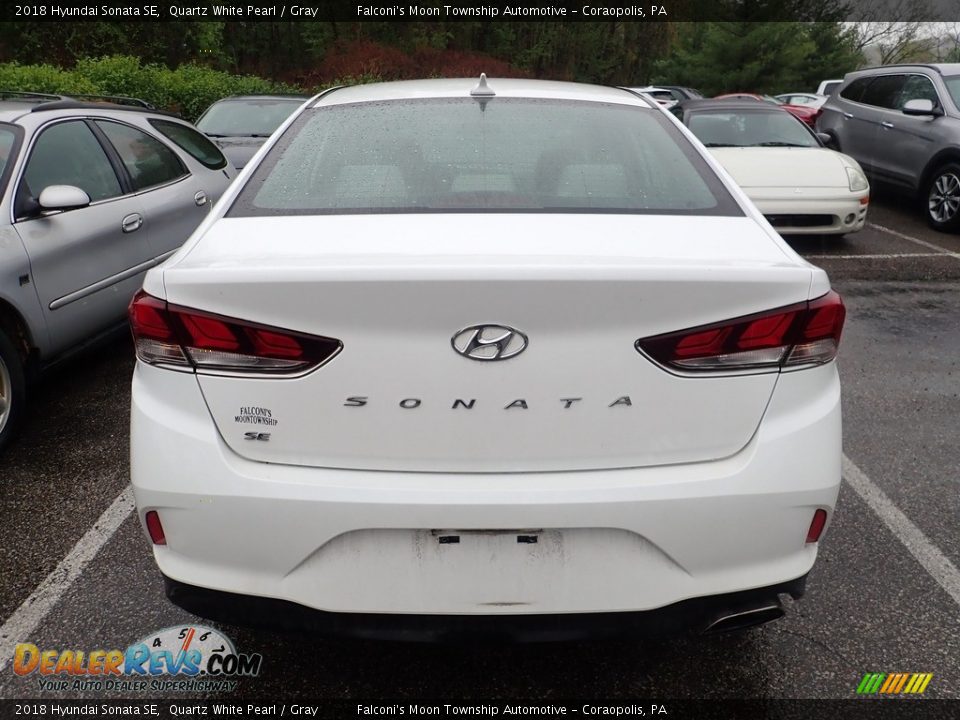 2018 Hyundai Sonata SE Quartz White Pearl / Gray Photo #3