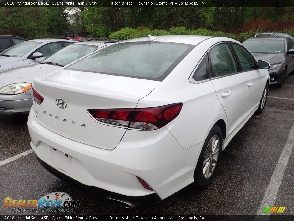 2018 Hyundai Sonata SE Quartz White Pearl / Gray Photo #4