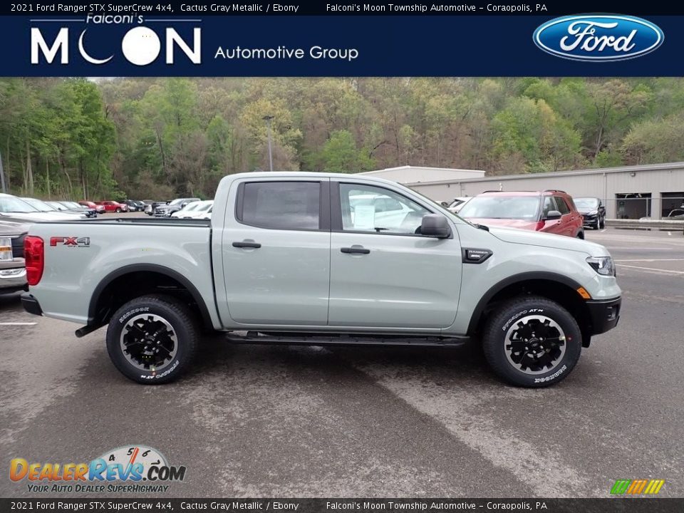 2021 Ford Ranger STX SuperCrew 4x4 Cactus Gray Metallic / Ebony Photo #1