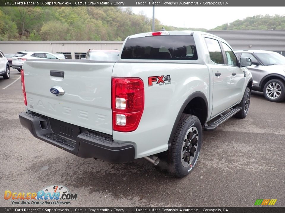 2021 Ford Ranger STX SuperCrew 4x4 Cactus Gray Metallic / Ebony Photo #2