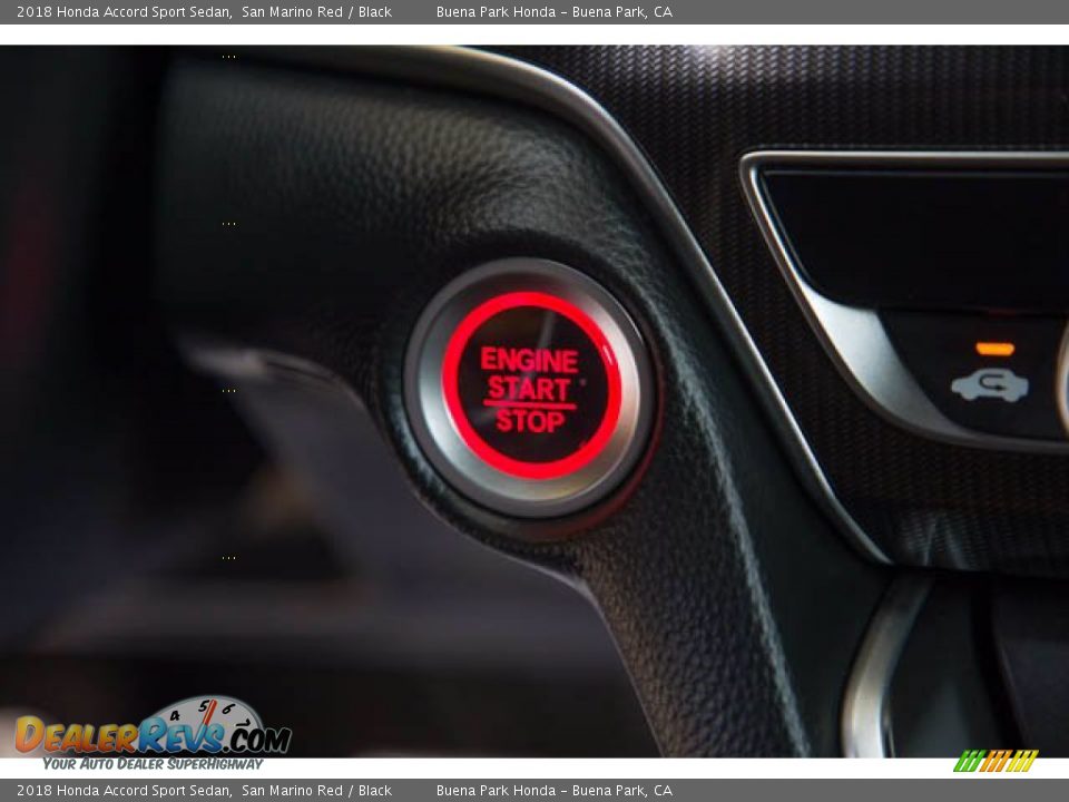 2018 Honda Accord Sport Sedan San Marino Red / Black Photo #16
