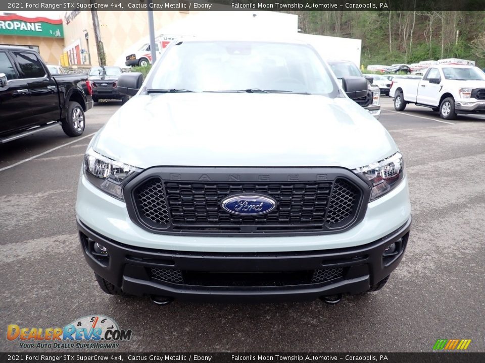 2021 Ford Ranger STX SuperCrew 4x4 Cactus Gray Metallic / Ebony Photo #4