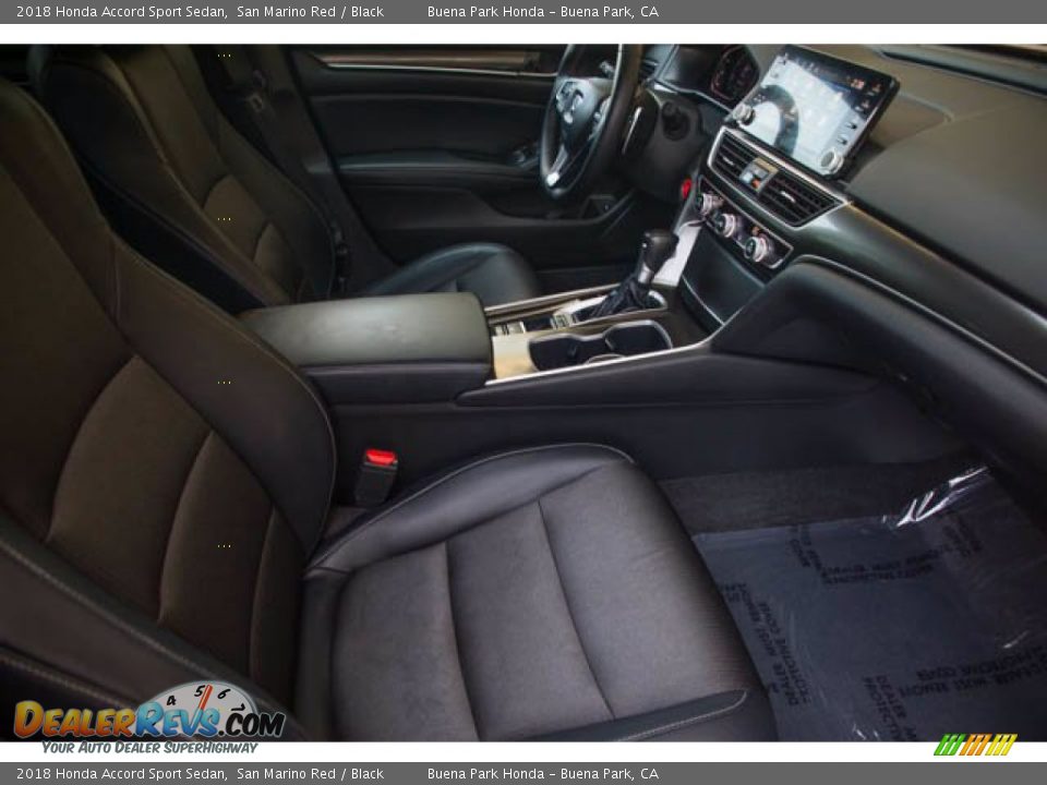 2018 Honda Accord Sport Sedan San Marino Red / Black Photo #23