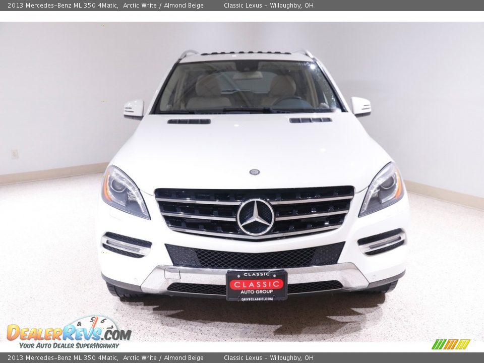 2013 Mercedes-Benz ML 350 4Matic Arctic White / Almond Beige Photo #2